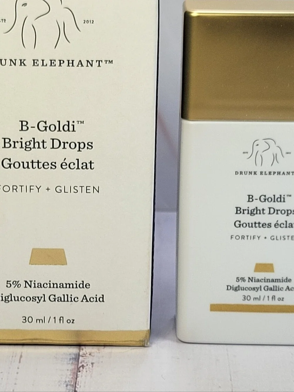 Drunk Elephant B-Goldi Drops & Plump-C Tripeptide Lippie Mask Bundle BNIB